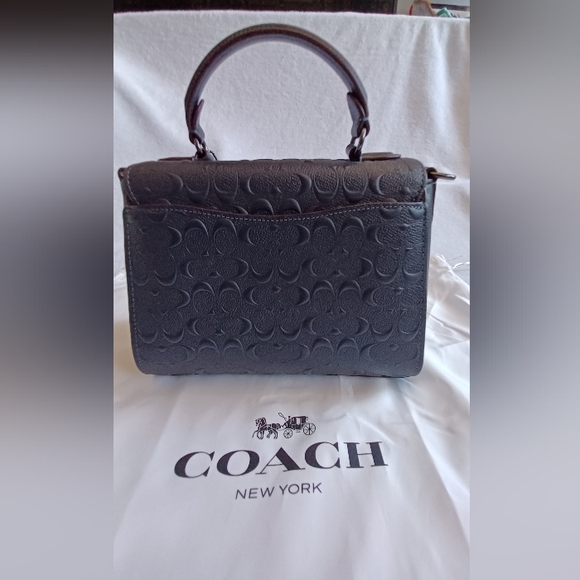 Coach HTF Morgan Top Handle & Wallet in Signature Monogram Leather - Picture 6 of 17